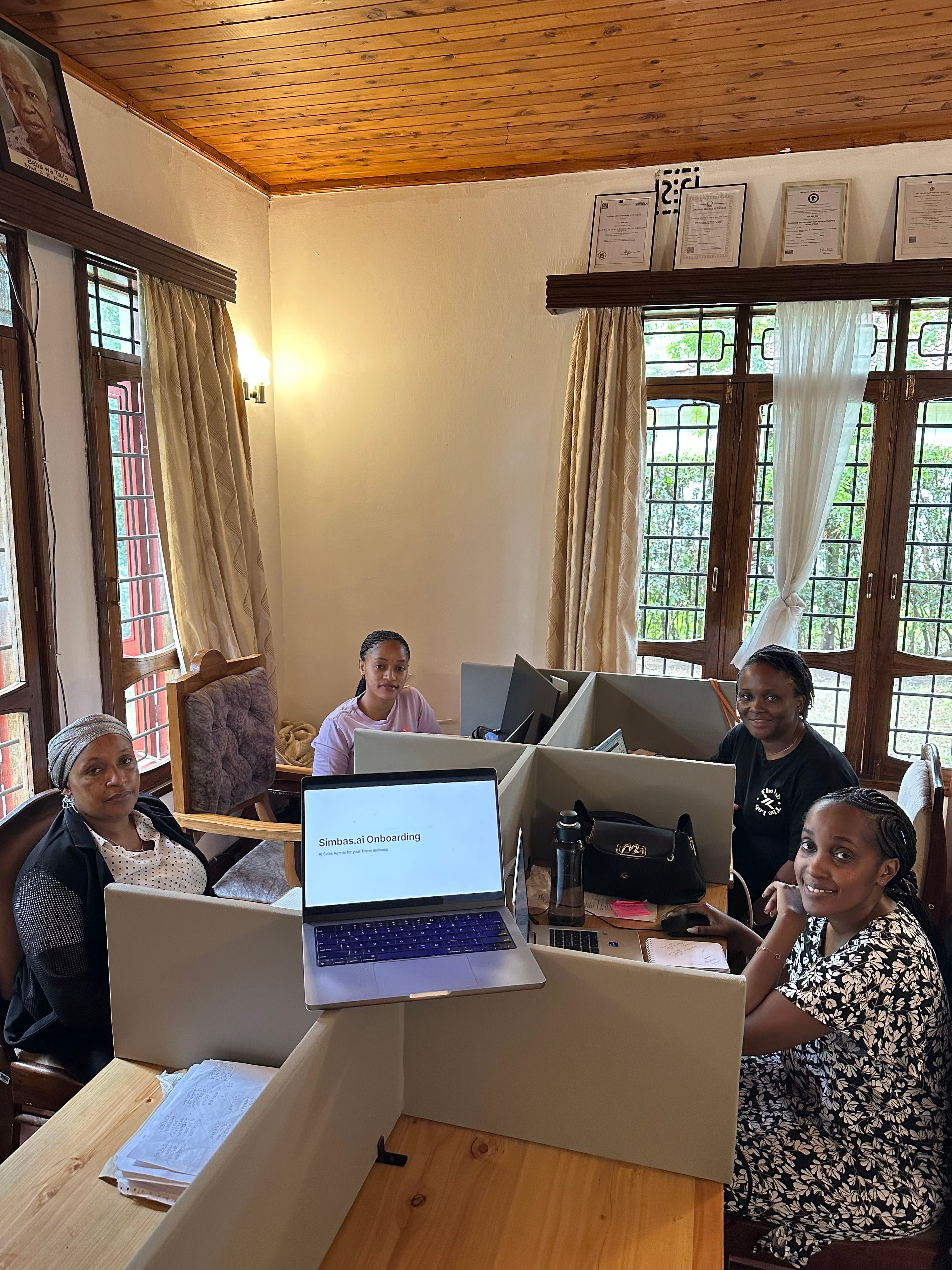 Conserve Safari team onboarding with Simbas